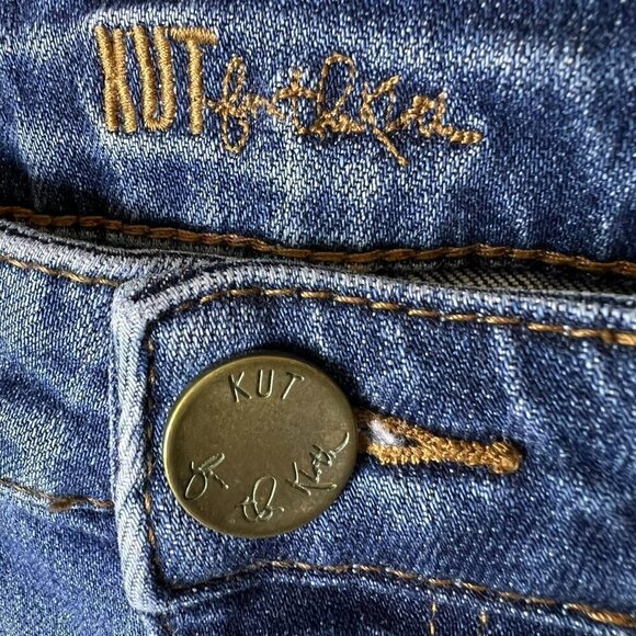 Kut from the Kloth Jeans Womens Size 6 Medium Wash Boyfriend Distressed Everyday - Picture 2 of 15